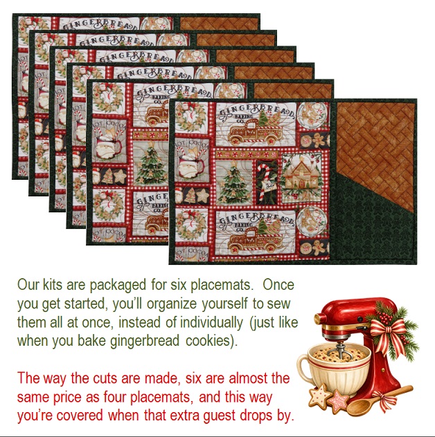 Gingerbread Placemats Kit