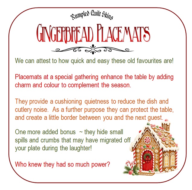 Gingerbread Placemats